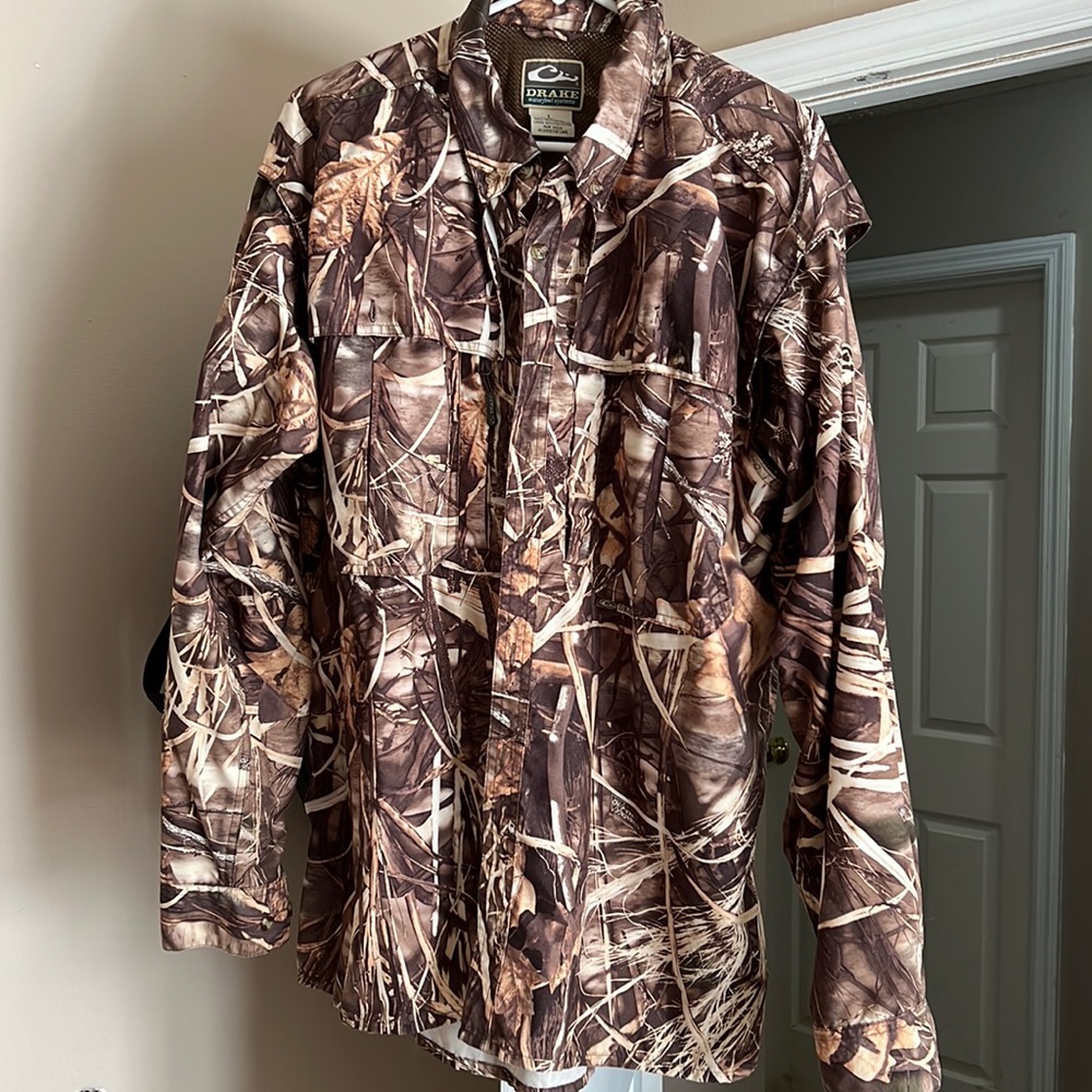 Drake vented long sleeve button down